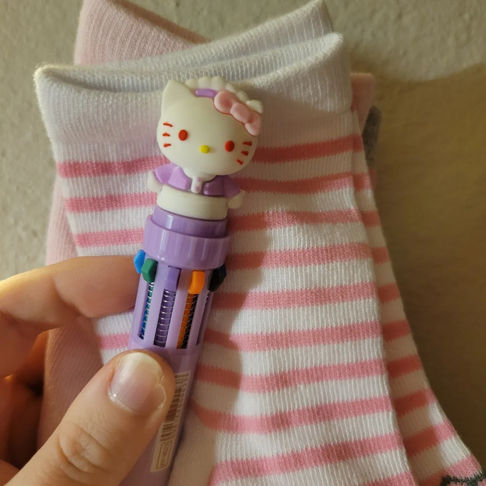 NWOT Hello Kitty Sanrio Sock Bundle + NWOT Purple Pen • Cute Gift Set Bundle